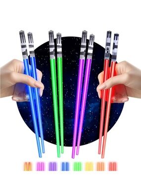 Light Saber Chop Sticks Star Wars Set of 4